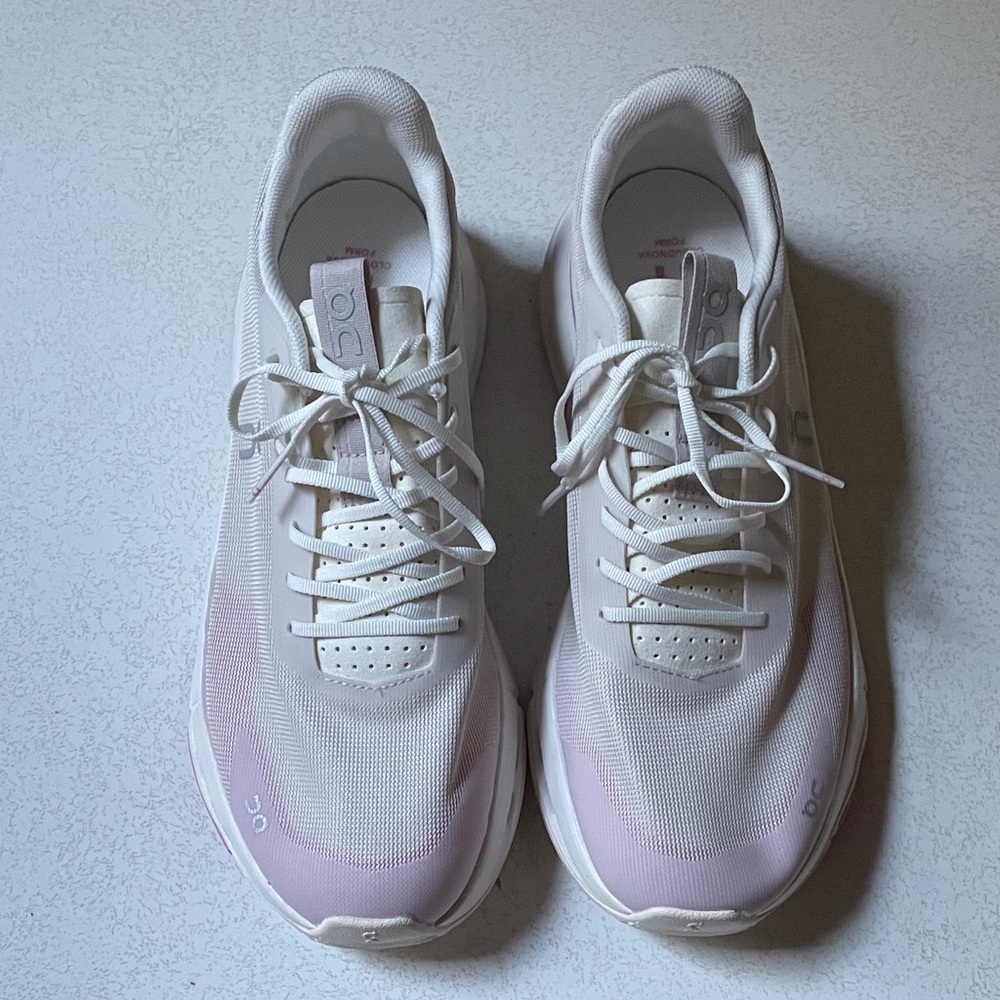 On Running Women's CLOUDNOVA FORM 2 White and Purple Sneakers - Picture 2 of 10